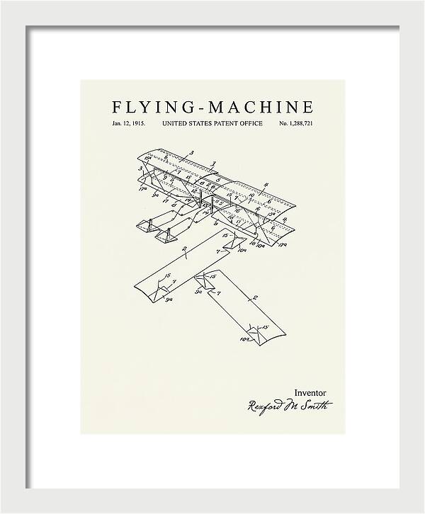 Flying Machine Minimalist Patent Us1288721