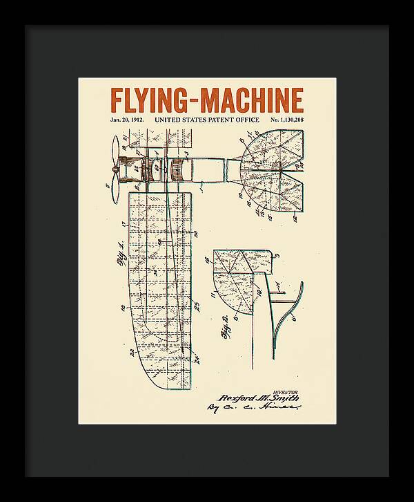 Flying Machine Retro Patent Us1130208