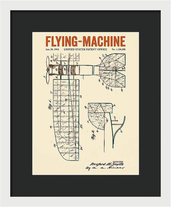 Flying Machine Retro Patent Us1130208