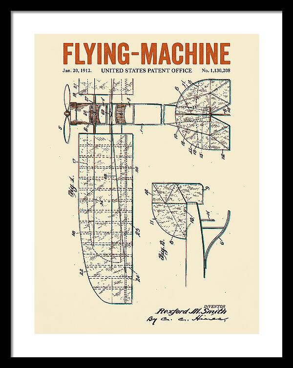Flying Machine Retro Patent Us1130208
