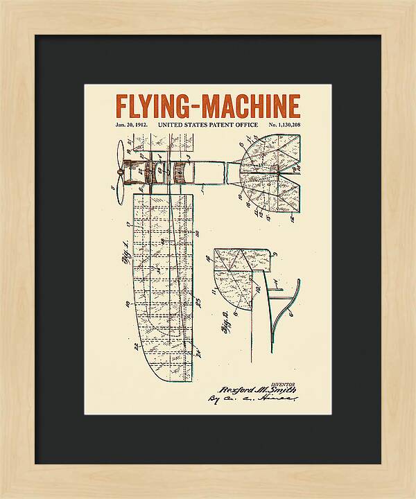 Flying Machine Retro Patent Us1130208