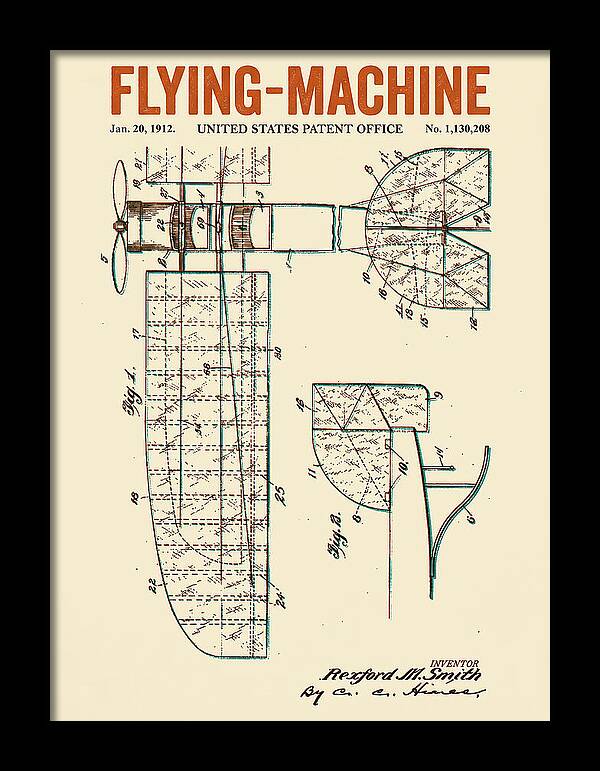 Flying Machine Retro Patent Us1130208