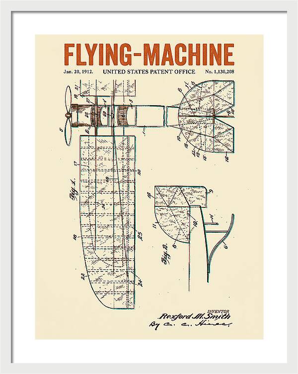 Flying Machine Retro Patent Us1130208