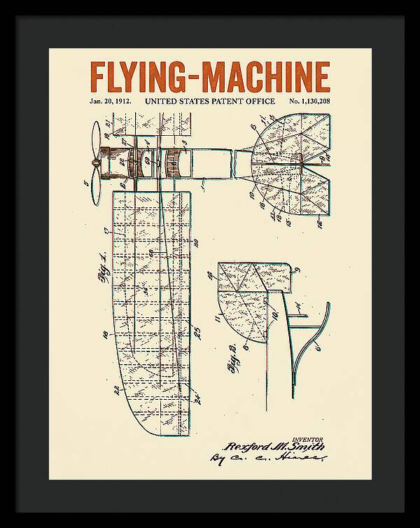 Flying Machine Retro Patent Us1130208