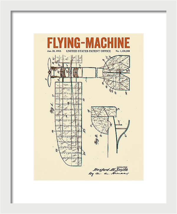 Flying Machine Retro Patent Us1130208
