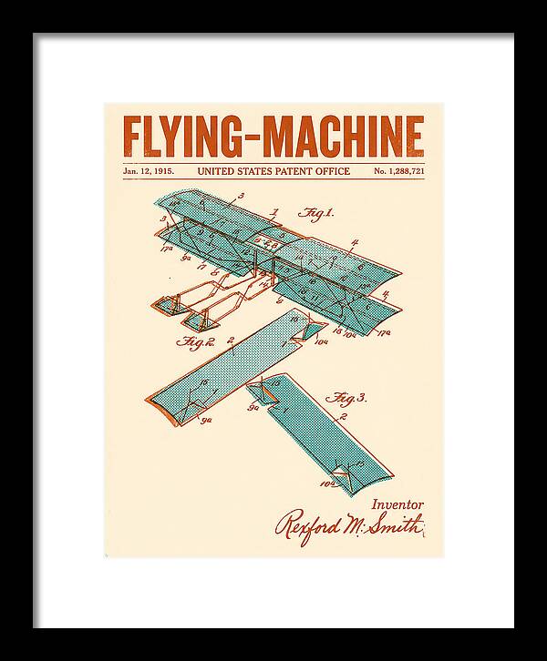 Flying Machine Retro Patent Us1288721