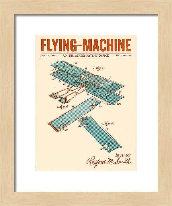 Flying Machine Retro Patent Us1288721