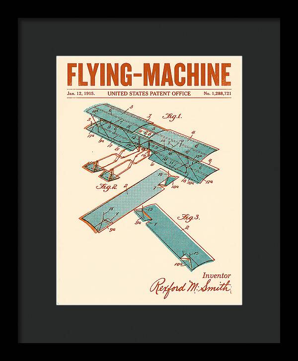 Flying Machine Retro Patent Us1288721