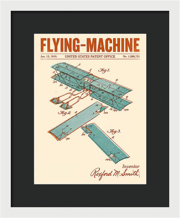 Flying Machine Retro Patent Us1288721