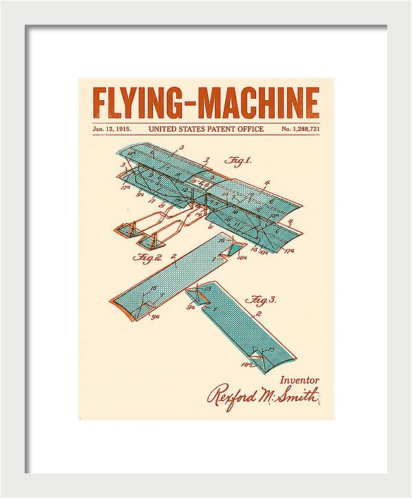 Flying Machine Retro Patent Us1288721