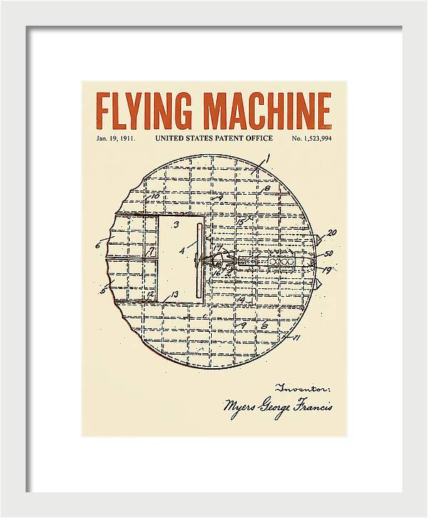 Flying Machine Retro Patent Us1523994