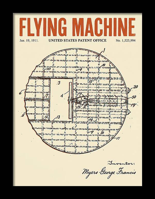 Flying Machine Retro Patent Us1523994
