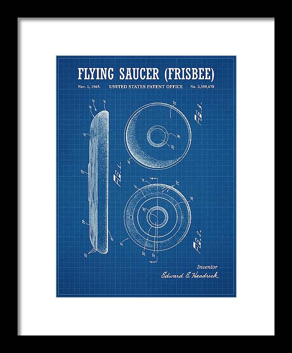Flying Saucer Frisbee Blueprint Patent Us3359678a