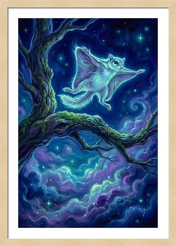 Flying Squirrel In Flight