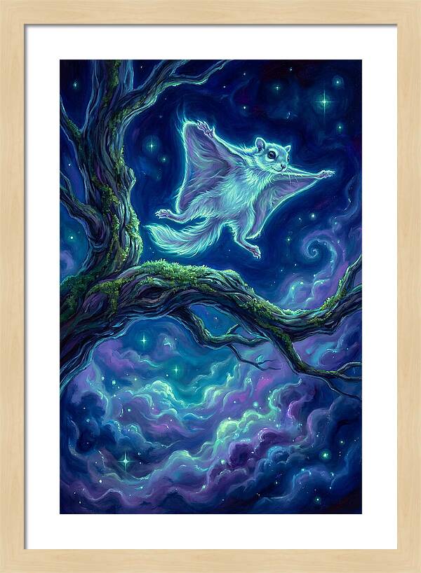 Flying Squirrel In Flight