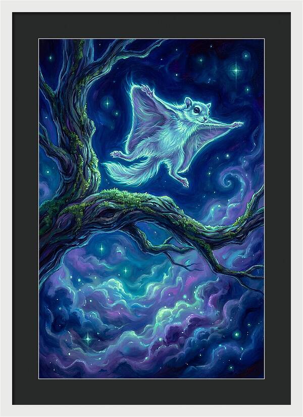 Flying Squirrel In Flight