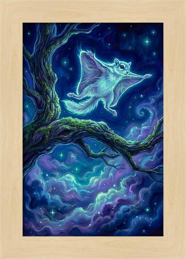 Flying Squirrel In Flight