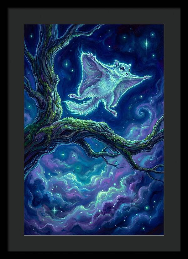 Flying Squirrel In Flight