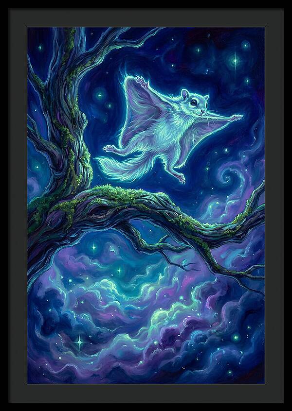 Flying Squirrel In Flight