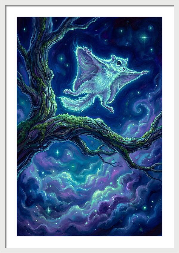 Flying Squirrel In Flight