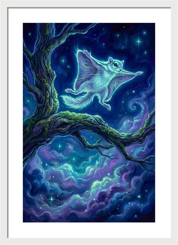 Flying Squirrel In Flight