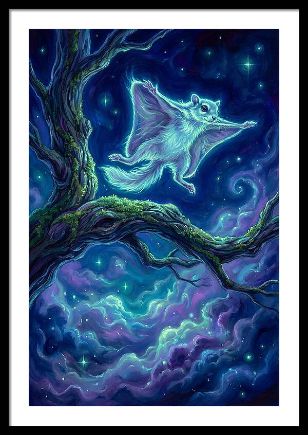 Flying Squirrel In Flight