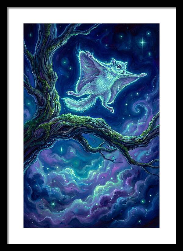Flying Squirrel In Flight