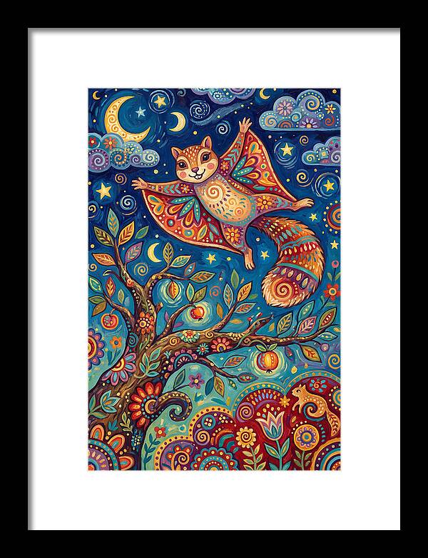 Flying Squirrel In Flight