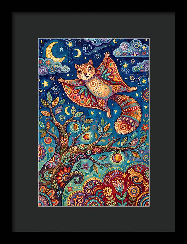 Flying Squirrel In Flight