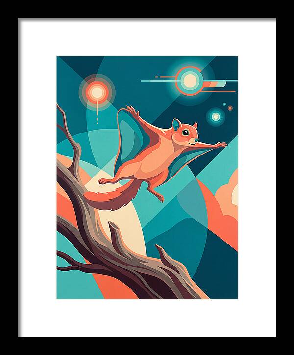 Flying Squirrel In Motion