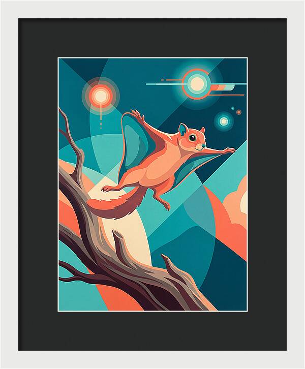 Flying Squirrel In Motion