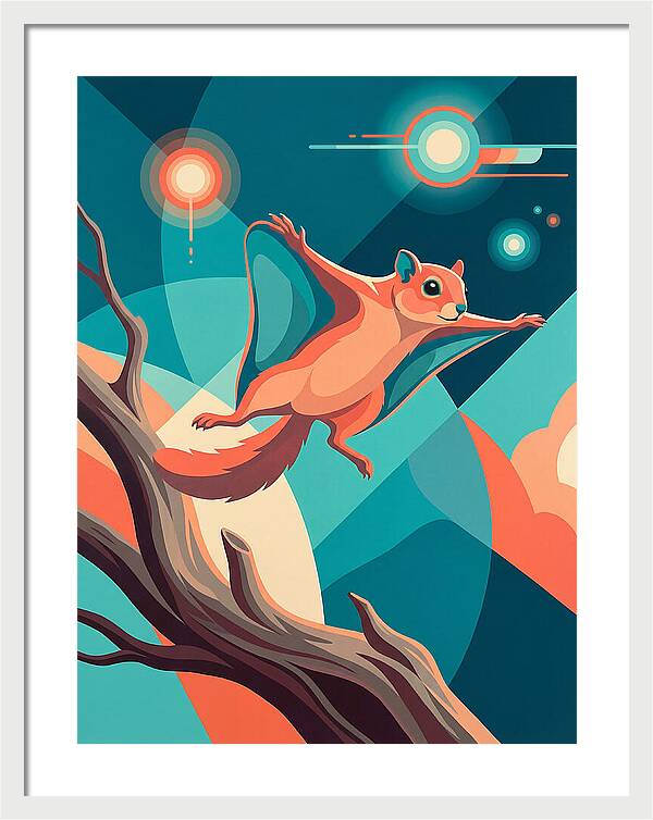 Flying Squirrel In Motion
