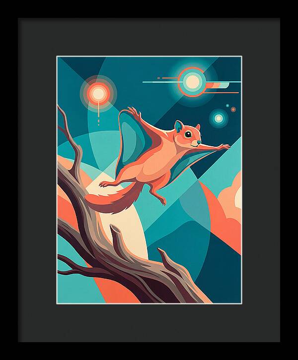 Flying Squirrel In Motion
