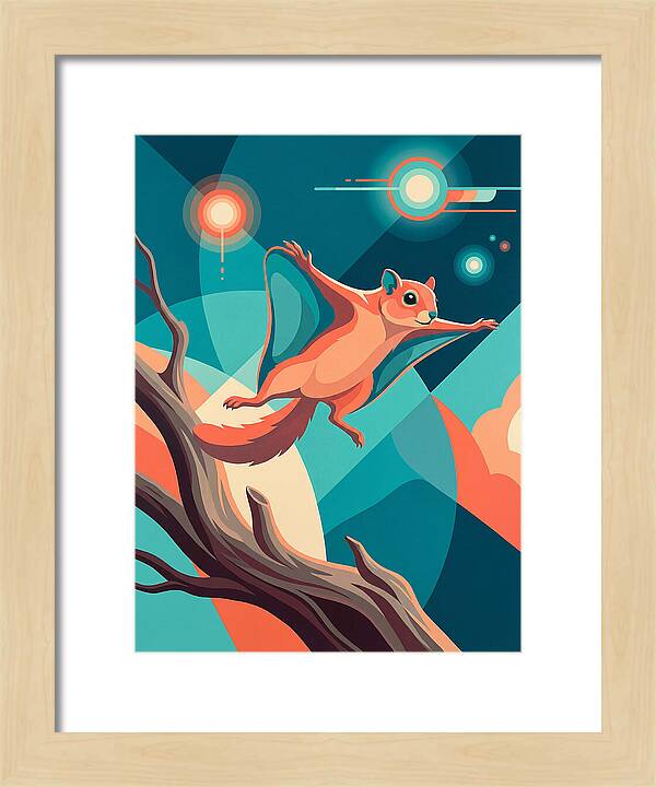 Flying Squirrel In Motion
