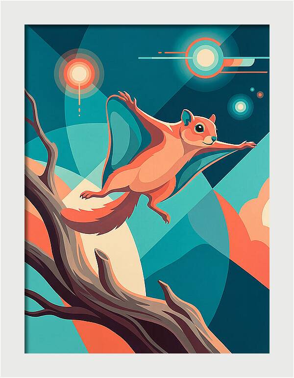 Flying Squirrel In Motion