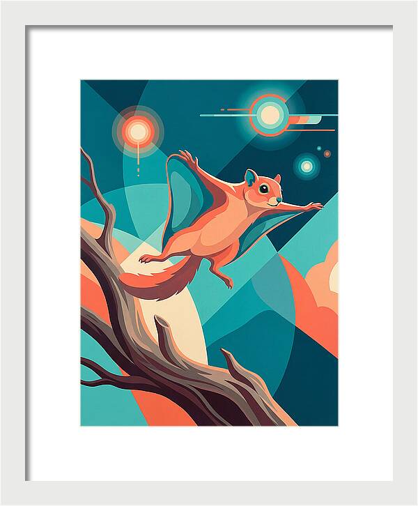 Flying Squirrel In Motion
