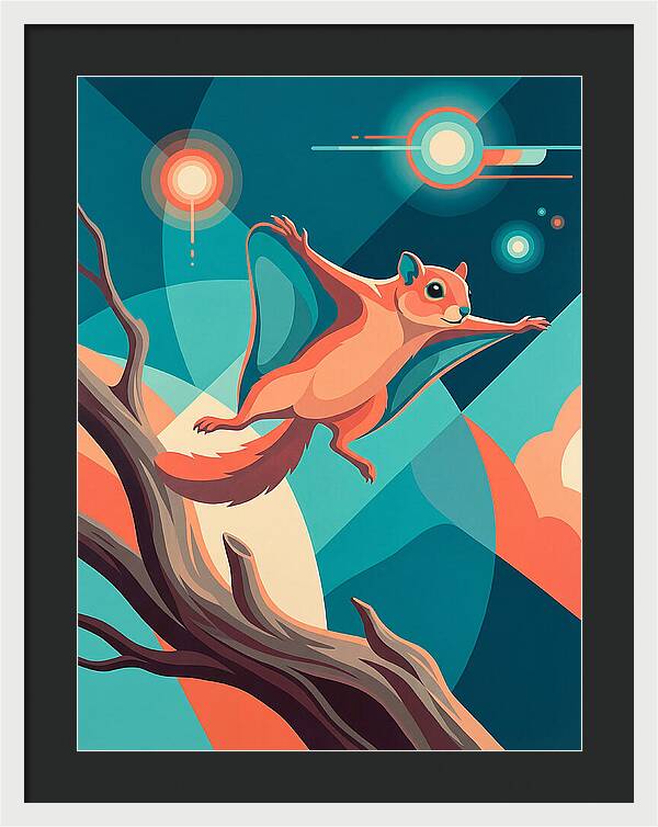Flying Squirrel In Motion