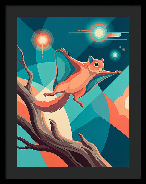 Flying Squirrel In Motion