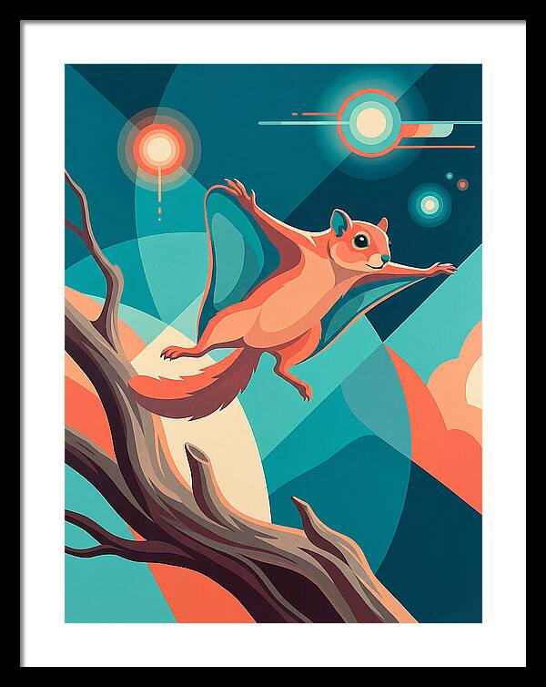 Flying Squirrel In Motion
