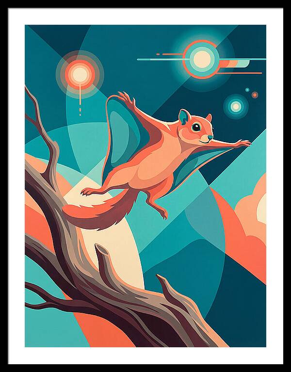Flying Squirrel In Motion