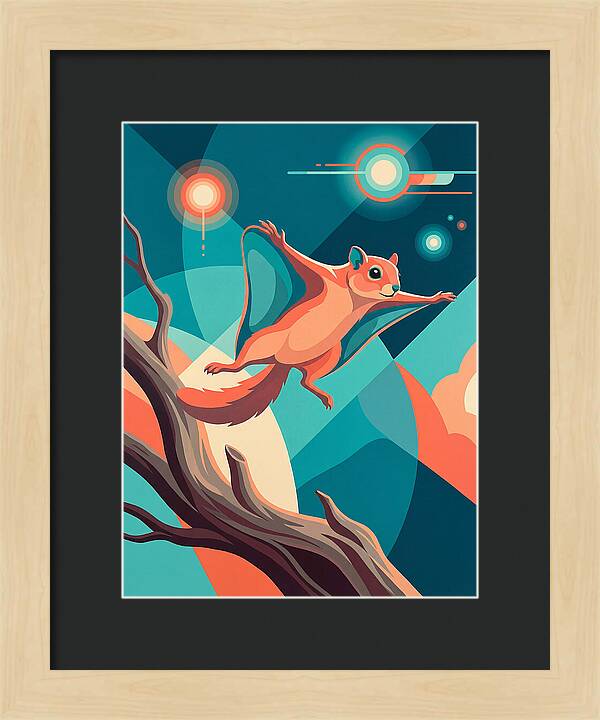 Flying Squirrel In Motion