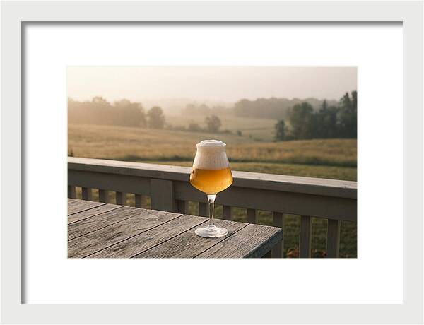Foamy Beer Glass At Dusk