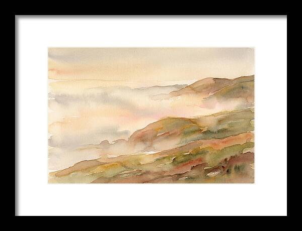Fog Bank Rolling Over Coastal Hills