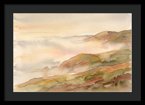 Fog Bank Rolling Over Coastal Hills
