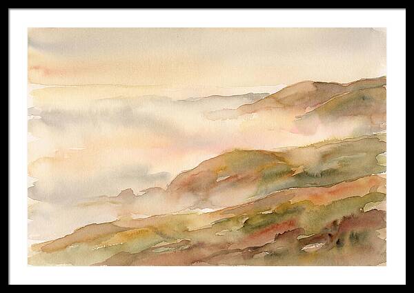 Fog Bank Rolling Over Coastal Hills