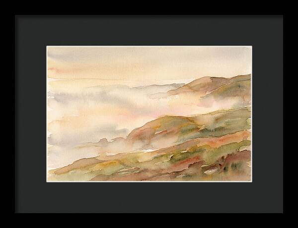 Fog Bank Rolling Over Coastal Hills