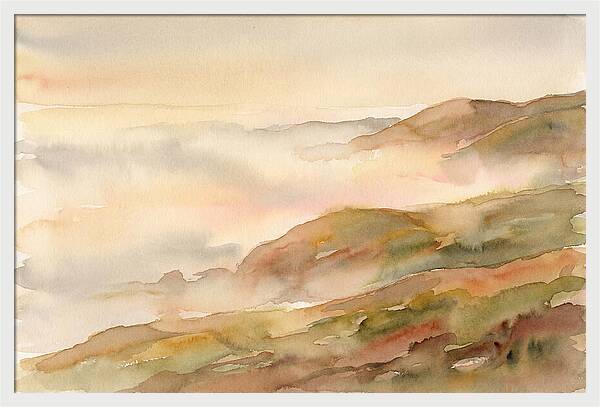 Fog Bank Rolling Over Coastal Hills