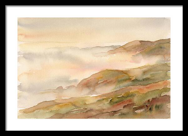 Fog Bank Rolling Over Coastal Hills