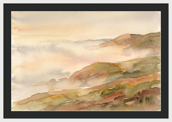 Fog Bank Rolling Over Coastal Hills