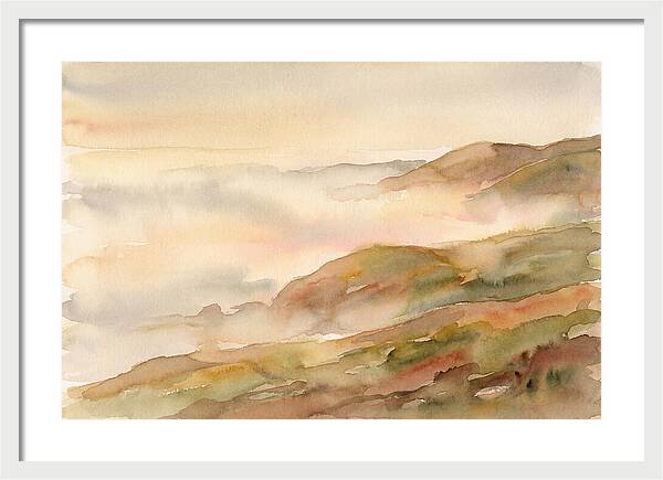 Fog Bank Rolling Over Coastal Hills